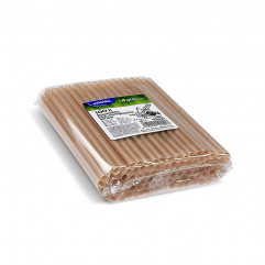 Slamka (bio-kompozit) prírodná hnedá `JUMBO` Ø8mm x 21cm [100 ks]