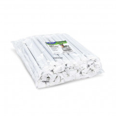 Slamka papierová Bubble Tea čierna Ø12mm x 21cm jednotlivo balená [100 ks]