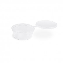 Dressingová miska (PP)  s viečkom priehľadná Ø70mm 60ml [100 ks]