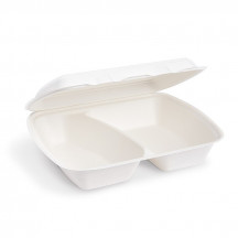 Menu box (cukrová trstina) 2dielny 241 x 202 x 70 mm 1000ml [50 ks]