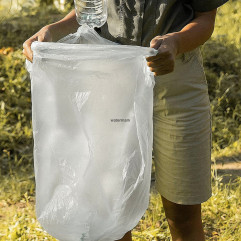 Vrecko do koša (HDPE) silné priehľadné 60 x 72 cm 60L `L` [20 ks]