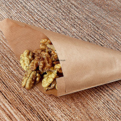 Papierový kornút kraft 17 x 17 cm `100g` viazaný [1000 ks]