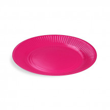 Papierový tanier (FSC Mix) fuchsia Ø23cm [10 ks]