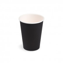 Papierový pohár (FSC Mix) čierny Ø74mm 240ml [10 ks]