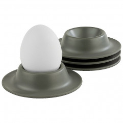 Stojan vajce set 4 ks Ø 8,5 cm, výška: 2 cm melamín farba matná šedá
