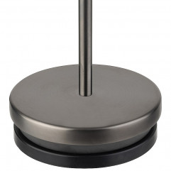 Lampa stolová JOSEF MINI, Ø 8 cm, výška: 20,5 cm, nabíjacia stanica, USB nabíjací kábal, dialkové ovládanie s batériou, kov, farba tmavý kov