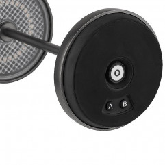 Lampa stolová JOSEF MINI, Ø 8 cm, výška: 20,5 cm, nabíjacia stanica, USB nabíjací kábal, dialkové ovládanie s batériou, kov, farba tmavý kov