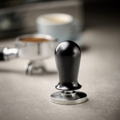 Tamper presovač  na kávu s reguláciou tlaku Ø 5,8 cm, výška: 10 cm, 0,35 kg nerez/hliník, čierny