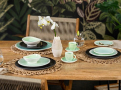 Šálka espresso Junto Jungle 0,09 l kamenina bledozelená