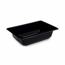 Miska (PP) hranatá černá 178 x 127 x 50 mm 600ml [100 ks]