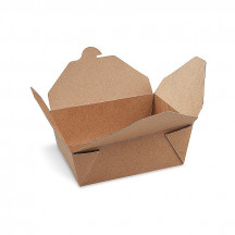 Food box (PAP/PE) nepremastiteľný kraft `S` 110 x 89 x 64 mm 700ml [50 ks]
