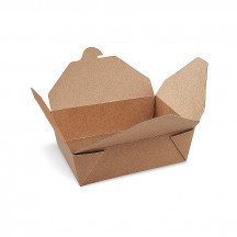 Food box (PAP/PE) nepremastiteľný kraft `M` 150 x 120 x 48 mm 1000ml [50 ks]