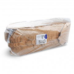 Food box (PAP/PE) nepremastiteľný kraft `L` 195 x 138 x 48 mm 1400ml [50 ks]
