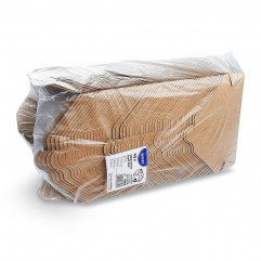 Food box (PAP/PE) nepremastiteľný kraft `L` 195 x 138 x 88 mm 2500ml [40 ks]