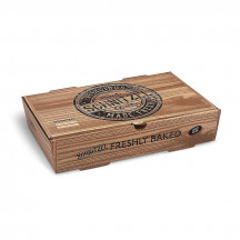 Schnitzel box (mikrovlnitá lepenka) kraft s potlačou 280 x 170 x 60 mm [100 ks]