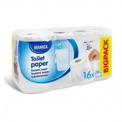 Toaletný papier (FSC Mix) 2vrstvý biely Ø10,5cm 17m 150 útržkov [16 ks]