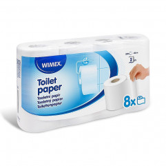 Toaletný papier (FSC Mix) 2vrstvý biely Ø10,5cm 28m 250 útržkov [8 ks]