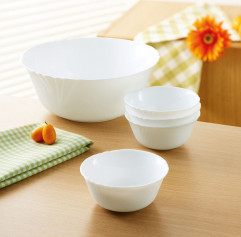Miska CADIX 16 cm/57 cl opál biela