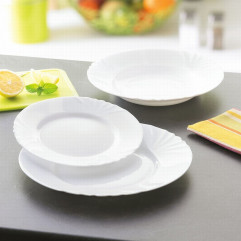 Tanier CADIX 19,5 cm opál biely