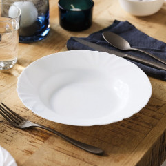 Tanier CADIX 23,5 cm/84 cl hlboký opál biely