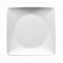 Tanier štvorhranný hlboký 9 x 9 x 3.5 cm Omnia biely