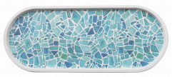 Podnos oválny 32.5 x 13.25 x 1.8 cm Mosaic melamín