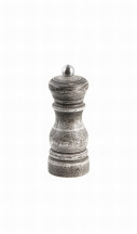 Mlynček na soľ 11,5 cm drevo čierny vintage