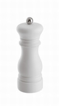 Mlynček na korenie 16 cm drevo biely matný