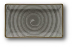 Podnos KIMI VORTEX  GREY hranatý 26 x 15 cm / 28,5 x 2,3 cm farebný