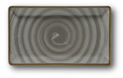 Podnos KIMI VORTEX  GREY hranatý 29 x  17,5 cm / 33,4 x 2,4 cm farebný