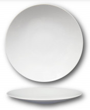 Tanier NAPOLI plytký coupe 28 / 3,8 cm biely