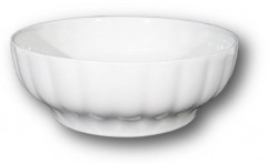 Miska NAPOLI s reliéfom 23 / 8,7 cm biela