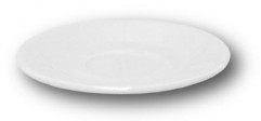Podšálka čaj / cappuccino ROMA 15 cm biela