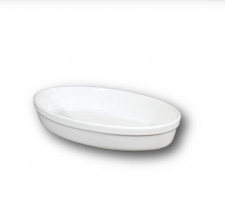 Miska FORNO zapekacia oválna 28 x 17 x 4,8 cm biela
