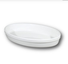 Miska FORNO zapekacia oválna 32 x 20 x 5 cm biela