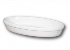 Miska FORNO zapekacia oválna 42 x 26 x 5,5 cm biela