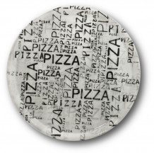 Tanier NAPOLI WHITE & BLACK DECOR pizza 33 / 1,8 cm farebný