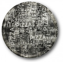 Tanier NAPOLI BLACK & WHITE DECOR pizza 33 / 1,8 cm farebný