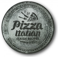Tanier NAPOLI PIZZA ITALIAN farba čierna 33 / 1,8 cm farebný