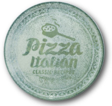 Tanier NAPOLI PIZZA ITALIAN farba zelená 33 / 1,8 cm farebný