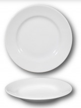 Tanier TIVOLI plytký 23,5 / 3 cm biely