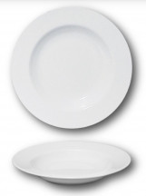 Tanier ISCHIA hlboký polievka 23 / 3,5 cm biely