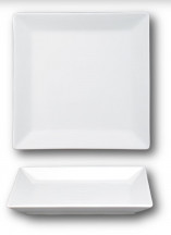 Tanier KIMI hranatý plytký 24 cm / 24 x 2,7 cm biely
