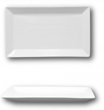Podnos KIMI hranatý 29 x  17,5 cm / 33,4 x 2,4 cm biely