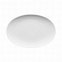 Podnos oválny Mesh 30 cm biely