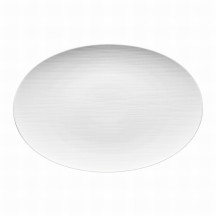 Podnos oválny Mesh 38 cm biely