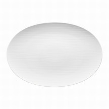 Podnos oválny Mesh 42 cm biely