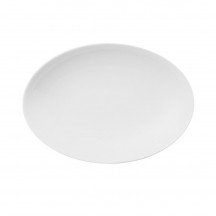 Podnos oválny hlboký Loft 27 cm biely