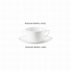 Šálka polievka Jade 0,35 l Bone China biela