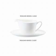 Omáčnik oválny Jade 0,45 l Bone China biely
